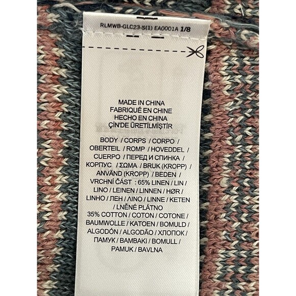 Ralph Lauren Women’s Geo-Motif Linen Cotton Pencil Skirt Pink Blue Size 1X‎ NWT - Picture 7 of 11